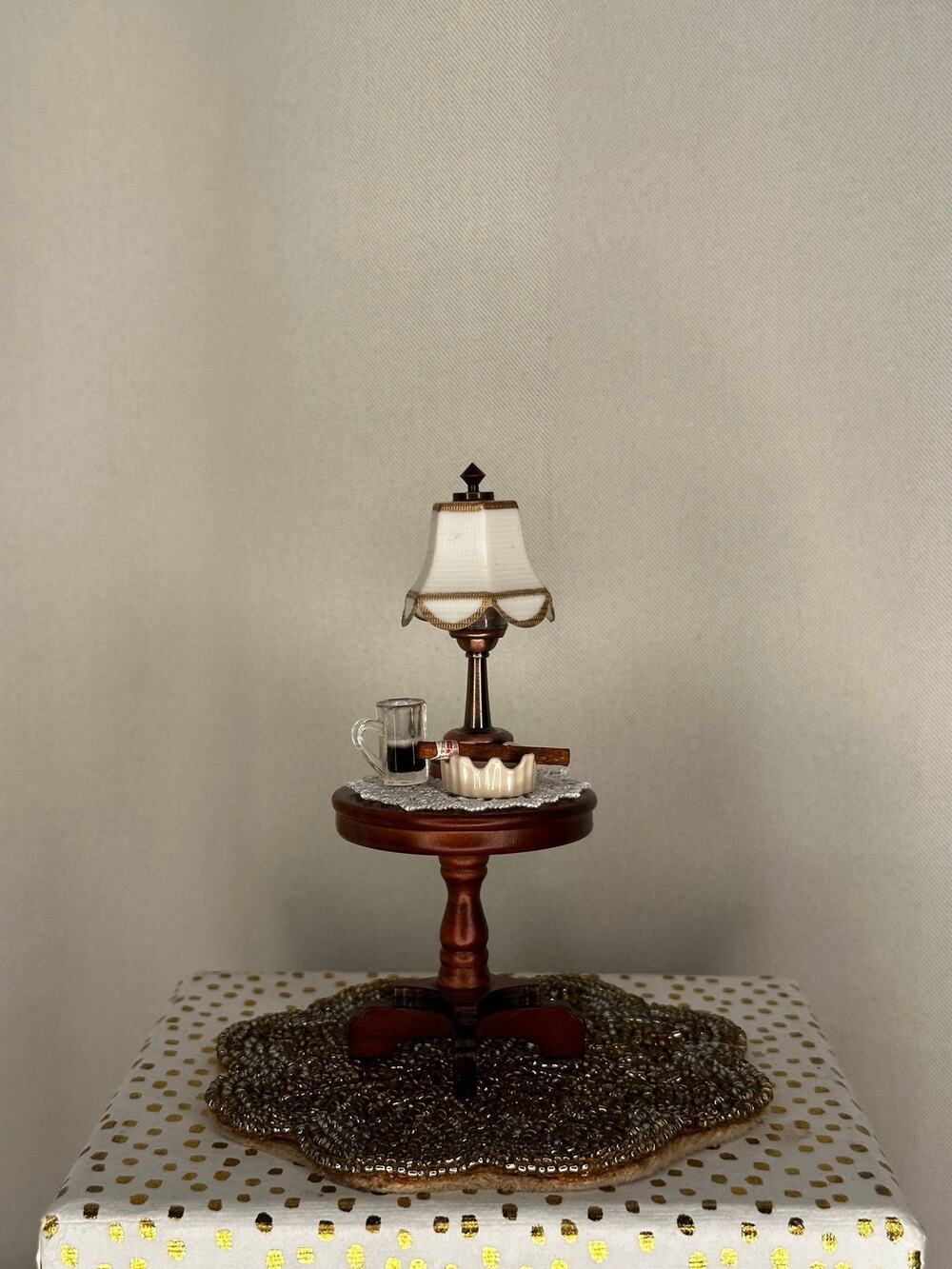 Dollhouse miniatures side table